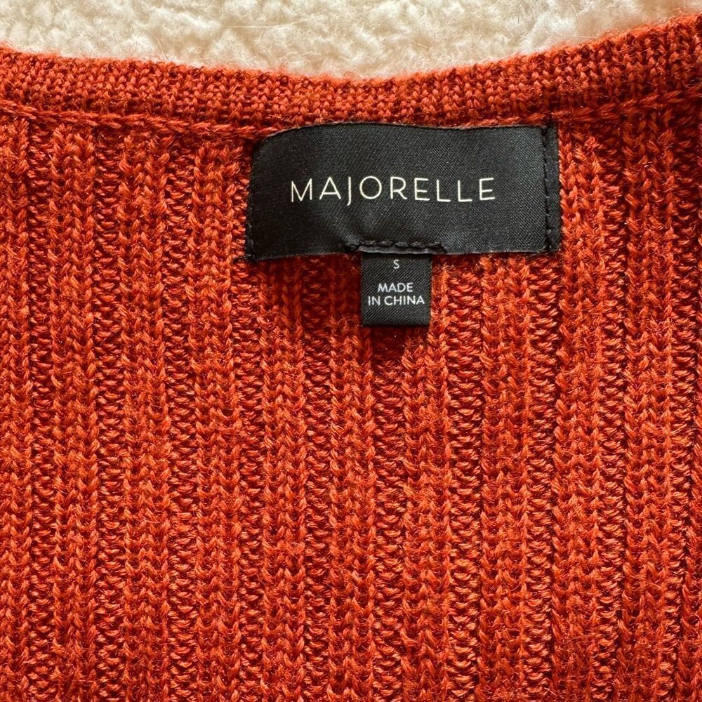 MAJORELLE Rust Wrap Sweater - Picture 4 of 5